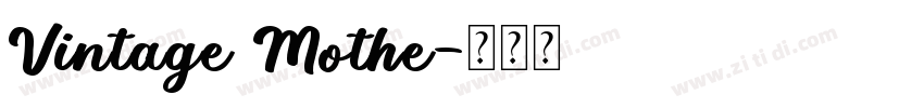 Vintage Mothe字体转换